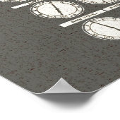  Art World Clocks tijdzones - posters aan wanden (Hoek)