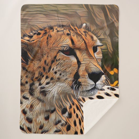 ArtAnimal cheetah Sherpa Deken (Voorkant)
