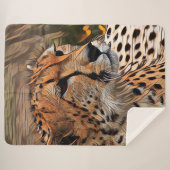 ArtAnimal cheetah Sherpa Deken (Voorkant (horizontaal))