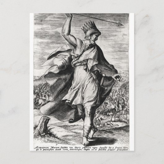 Artaxerxes II King of Persia Briefkaart (Voorkant)