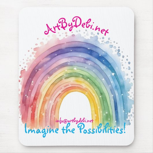 ArtbyDebi.net Rainbow Muismat (Voorkant)