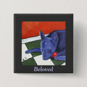 Artbyshel - Beloved Vierkante Button 5,1 Cm (Voorkant)