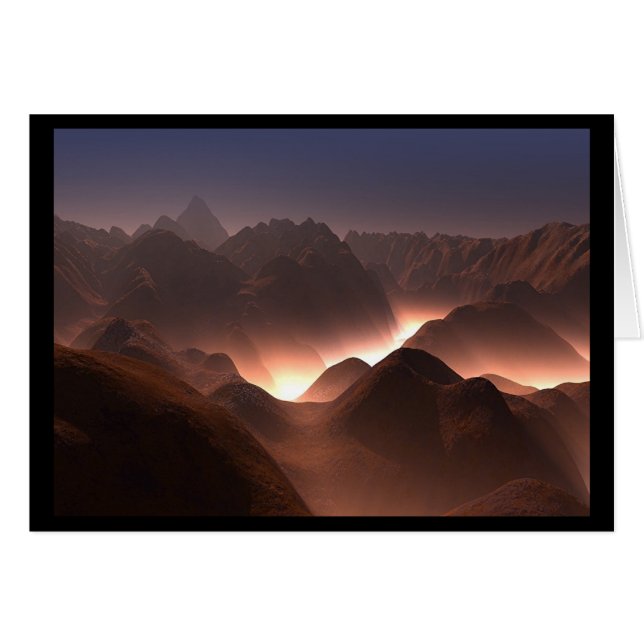 ARTCARD : mars-gloed: (Voorkant Horizontaal)