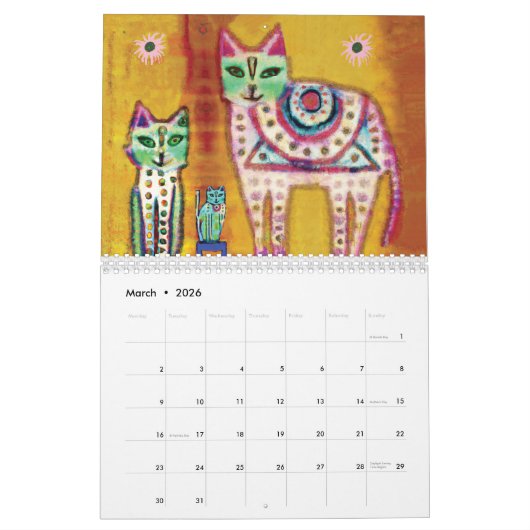 Artcats 2025 kalender (Mar 2026)