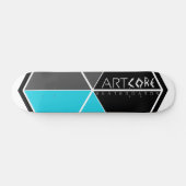 ArtCore-Skateboards/ Big Logo BLUE Persoonlijk Skateboard (Horizontaal)