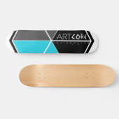 ArtCore-Skateboards/ Big Logo BLUE Persoonlijk Skateboard (Horizontaal)