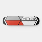 ArtCore-Skateboards/ Big Logo RED Persoonlijk Skateboard (Horizontaal)