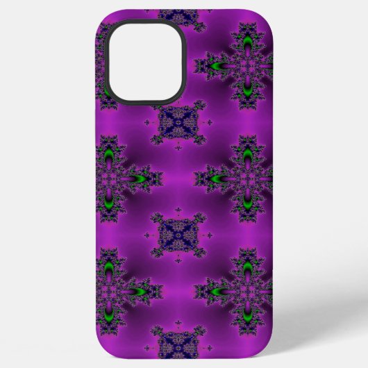 Artdeco Abstracte bloemen iPhone Hoesje (Achterkant)