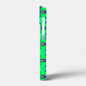 Artdeco Bloemen in Retro Stijl Case-Mate iPhone Case (Achterkant / Links)
