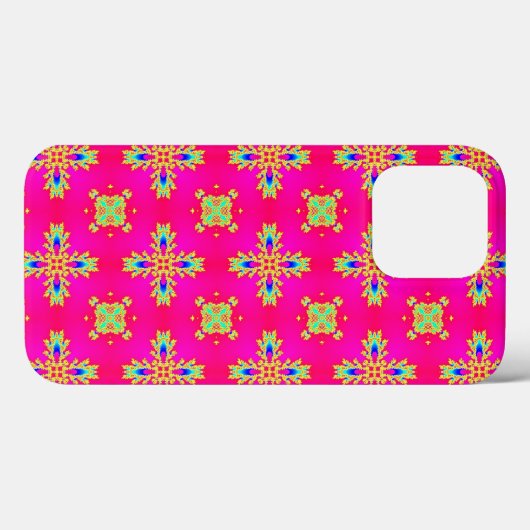 Artdeco bloemen in retro stijl Case-Mate iPhone case (Achterkant (horizontaal))