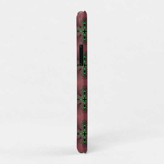 Artdeco bloemen in retro stijl Case-Mate iPhone case (Achterkant/rechts)