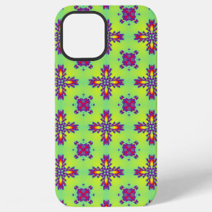 Artdeco Bloemen in Retro Stijl iPhone 12 Pro Max Hoesje