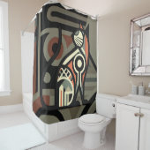 ArtDeco Cat Douchegordijn (In situ)