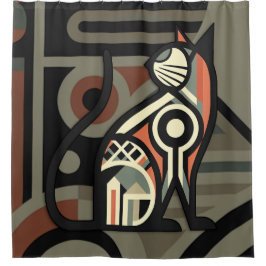 ArtDeco Cat Douchegordijn