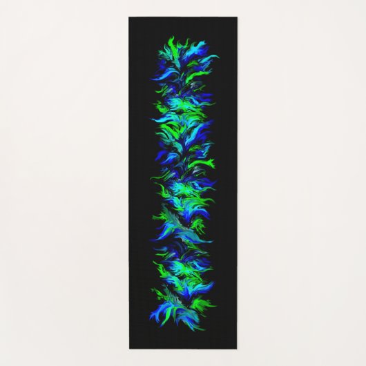 Artdeco Flames in regenboogstijl Yogamat (Voorkant)