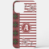 Artdeco Flowers in Retro Style with monogram Case-Mate iPhone Case (Achterkant)