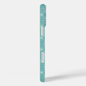 Artdeco Flowers in Retro Style with monogram Case-Mate iPhone Case (Achterkant / Rechts)