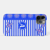 Artdeco Flowers in Retro Style with monogram Case-Mate iPhone Case (Achterkant (horizontaal))