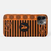Artdeco Flowers in Retro Style with monogram Case-Mate iPhone Case (Achterkant (horizontaal))
