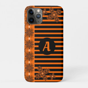 Artdeco Flowers in Retro Style with monogram Case-Mate iPhone Case