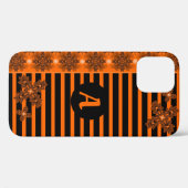 Artdeco Flowers in Retro Style with monogram Case-Mate iPhone Case (Achterkant (horizontaal))