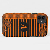 Artdeco Flowers in Retro Style with monogram Case-Mate iPhone Case (Achterkant (horizontaal))