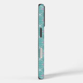 Artdeco Flowers in Retro Style with monogram Case-Mate iPhone Case (Achterkant / Rechts)