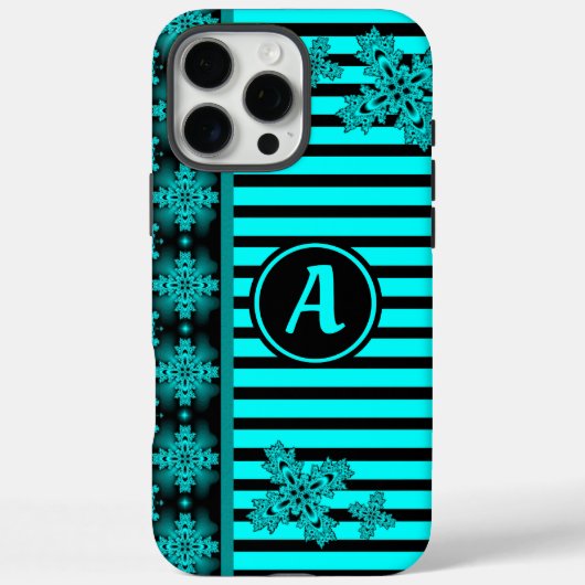 Artdeco Flowers in Retro Style with monogram Case-Mate iPhone Case (Achterkant)