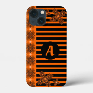 Artdeco Flowers in Retro Style with monogram Case-Mate iPhone Case