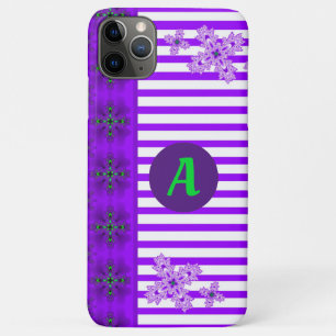 Artdeco Flowers in Retro Style with monogram Case-Mate iPhone Case