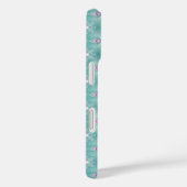 Artdeco Flowers in Retro Style with monogram Case-Mate iPhone Case (Achterkant / Rechts)