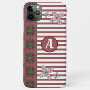 Artdeco Flowers in Retro Style with monogram Case-Mate iPhone Case