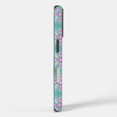 Artdeco Flowers in Retro Style with monogram Case-Mate iPhone Case (Achterkant / Rechts)