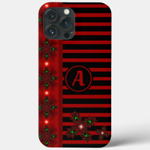 Artdeco Flowers in Retro Style with monogram Case-Mate iPhone Case