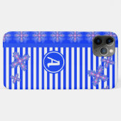 Artdeco Flowers in Retro Style with monogram Case-Mate iPhone Case (Achterkant (horizontaal))