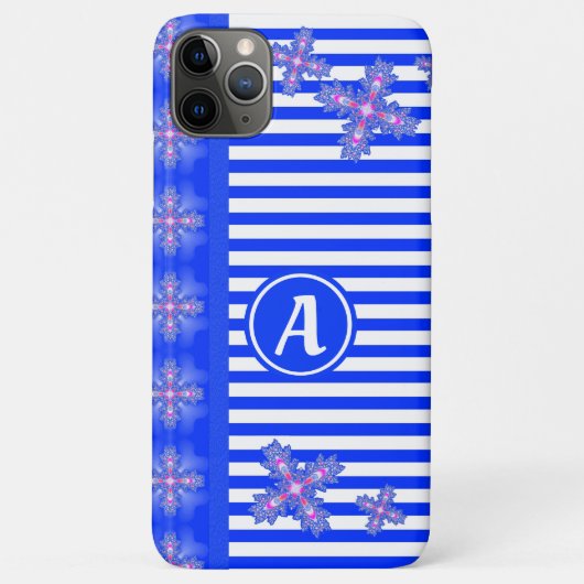 Artdeco Flowers in Retro Style with monogram Case-Mate iPhone Case (Achterkant)