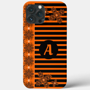 Artdeco Flowers in Retro Style with monogram Case-Mate iPhone Case