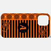 Artdeco Flowers in Retro Style with monogram Case-Mate iPhone Case (Achterkant (horizontaal))