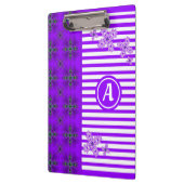 Artdeco Flowers in Retro Style with monogram Klembord (Links)