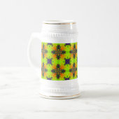 Artdeco Flowers in Retrostijl Bierpul (Voorkant links)