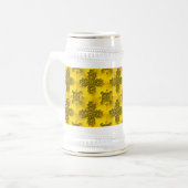Artdeco Flowers in Retrostijl Bierpul (Voorkant links)