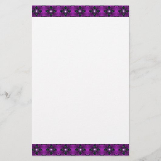 Artdeco Flowers in Retrostijl Briefpapier (Voorkant)