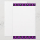 Artdeco Flowers in Retrostijl Briefpapier (Voorkant / Achterkant)