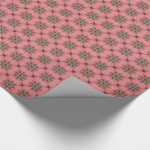Artdeco Flowers in Retrostijl Cadeaupapier (Hoek)