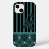 Artdeco Flowers in Retrostijl Case-Mate iPhone Case (Achterkant)