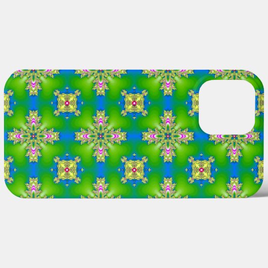 Artdeco Flowers in Retrostijl Case-Mate iPhone Case (Achterkant (horizontaal))