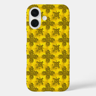 Artdeco Flowers in Retrostijl iPhone 16 Hoesje