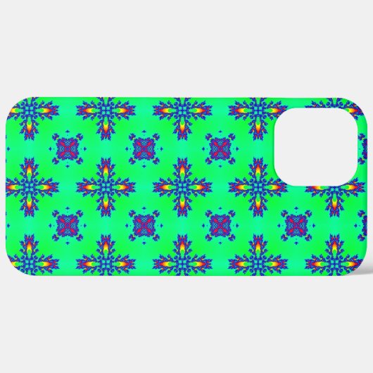 Artdeco Flowers in Retrostijl Case-Mate iPhone Case (Achterkant (horizontaal))