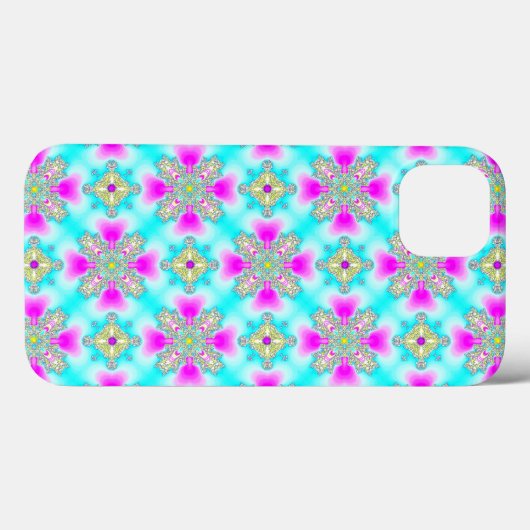 Artdeco Flowers in Retrostijl Case-Mate iPhone Case (Achterkant (horizontaal))