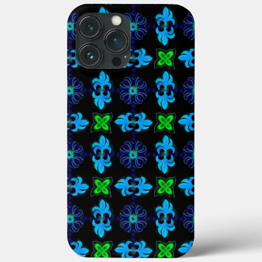 Artdeco Flowers in Retrostijl Case-Mate iPhone Case (Achterkant)